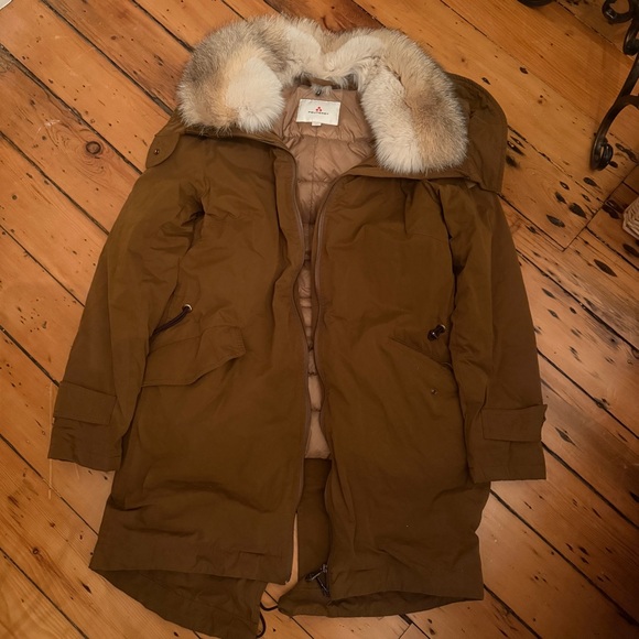 Peuterey Jackets & Blazers - Peuterey Brown Fur-Trimmed Parka